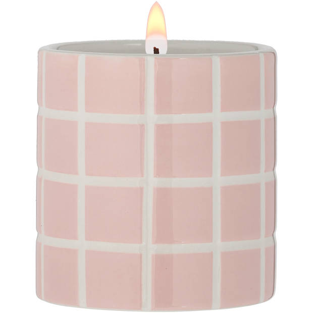 Blokker geurkaars - Soft Shade roze