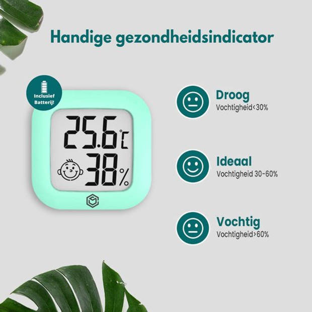 Ease Electronicz Hygrometer - Weerstation - Luchtvochtigheidsmeter - Thermometer Voor Binnen