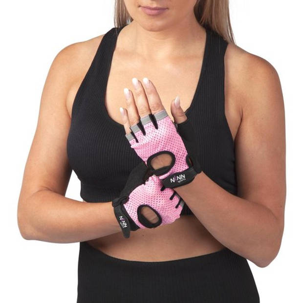 NINN Sports Lady gloves L (Roze) - Dames sporthandschoenen - Grip Gloves - Fitnesshandschoenen