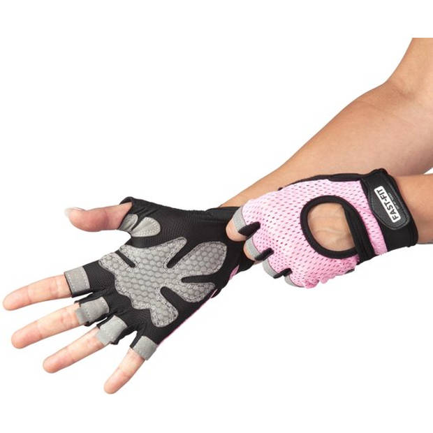 NINN Sports Lady gloves S (Roze) - Dames sporthandschoenen - Grip Gloves - Fitnesshandschoenen