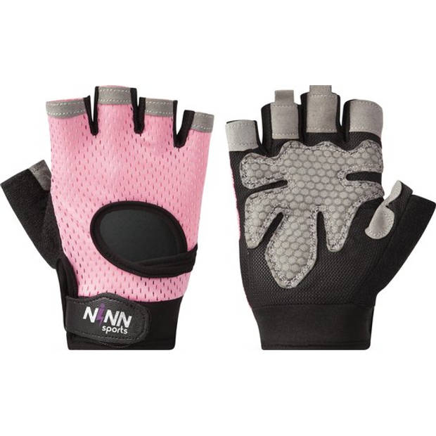 NINN Sports Lady gloves L (Roze) - Dames sporthandschoenen - Grip Gloves - Fitnesshandschoenen