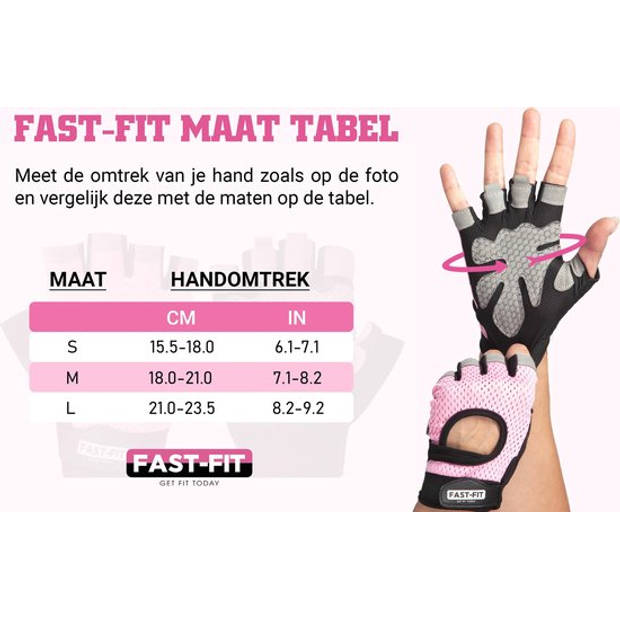 NINN Sports Lady gloves L (Roze) - Dames sporthandschoenen - Grip Gloves - Fitnesshandschoenen