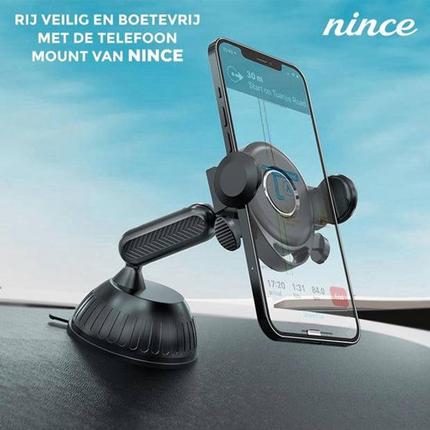 Nince Telefoonhouders Auto Quick Release Systeem - 2022 Model- Auto telefoonhouders