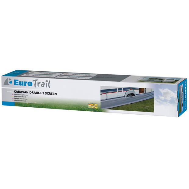 Eurotrail caravan tochtstrook 300 x 60 cm PVC grijs