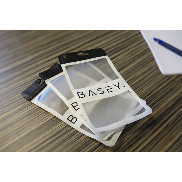 Basey iPhone 12 Pro Max Hoesje Magnetisch Back Cover Case - iPhone 12 Pro Max Hoes 360 graden Bescherming Case - Zilver