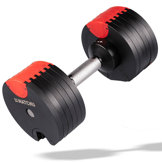 Matchu Sports Verstelbare dumbbell - Zwart/rood