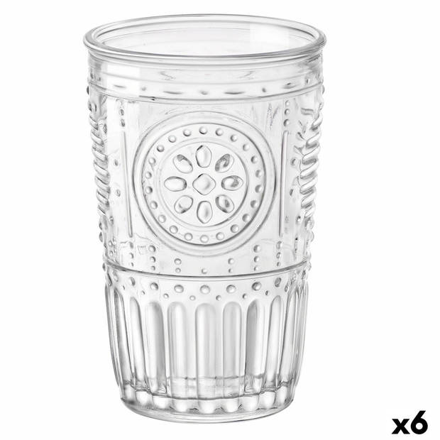 Glas Bormioli Rocco Romantic Transparant Glas (340 ml) (6 Stuks)