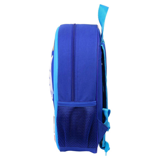 3D-schoolrugzak Sonic Speed Blauw 27 x 33 x 10 cm