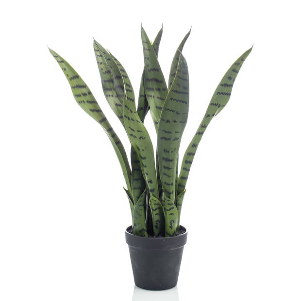 Emerald Kunstplant Sansevieria in pot 55 cm