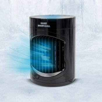 LIVINGTON SmartChill zwart - Limited Edition - airconditioner met waterkoeling - draagbare airconditioner met 3 niveaus