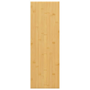 The Living Store Wandplank - Praktisch - Decoratief - Bamboe - 60 x 20 x 1.5 cm