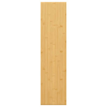 The Living Store Zwevende Wandplank - Bamboe - 80 x 20 x 1.5 cm - Rustieke Stijl