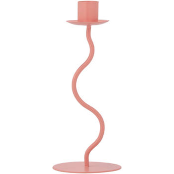 Blokker kandelaar Swirl Dolce Vita - 20cm - roze