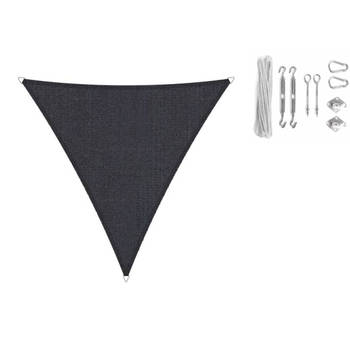 Shadow Comfort driehoek 3,6x3,6x3,6m Carbon Black metset