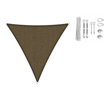 Shadow Comfort driehoek 3,6x3,6x3,6m Japanese Brown metset