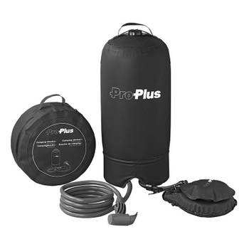 ProPlus campingdouche met voetpomp 11 liter zwart