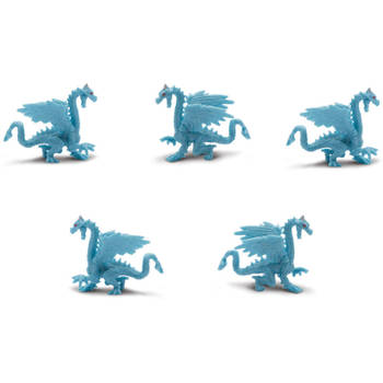 Safari Ijsdraak speelgoedfiguren junior lichtblauw 192 stuks