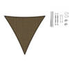 Shadow Comfort driehoek 3,6x3,6x3,6m Japanese Brown metset