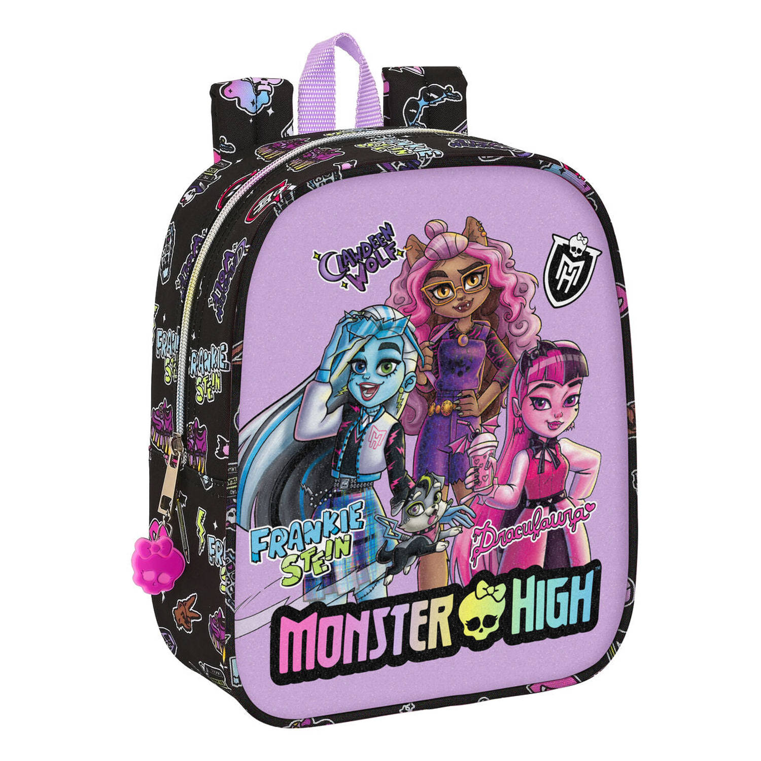 Schoolrugzak Monster High Creep Zwart 22 x 27 x 10 cm