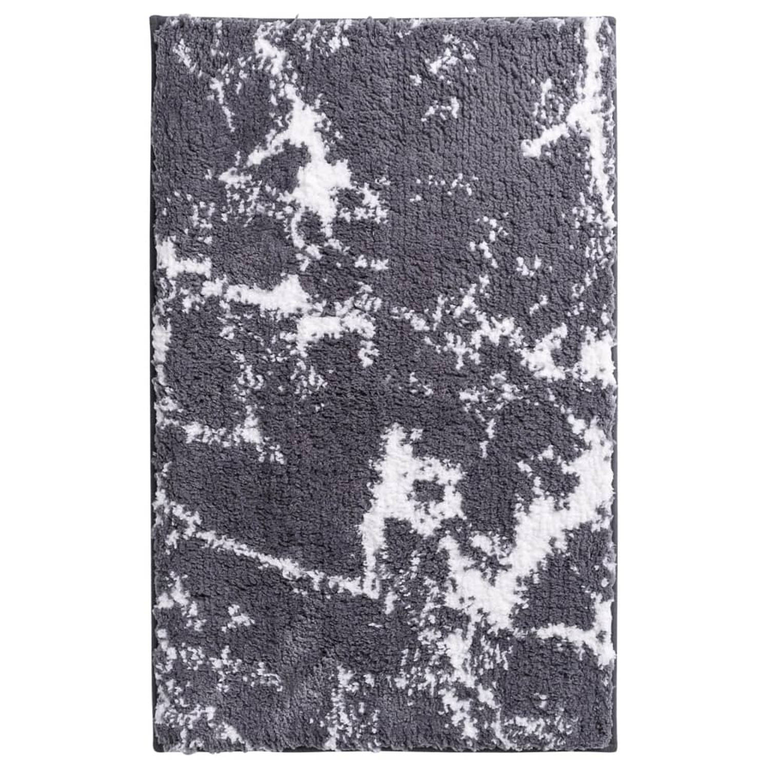 RIDDER Badkamermat Marmor 90x60 cm grijs en wit