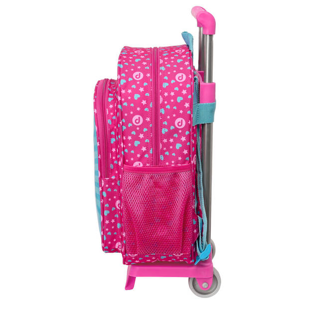 Schoolrugzak met Wielen Pinypon Blauw Roze 26 x 34 x 11 cm