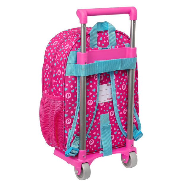 Schoolrugzak met Wielen Pinypon Blauw Roze 26 x 34 x 11 cm