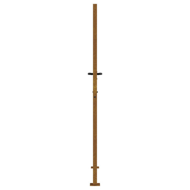 vidaXL Poort 105x205 cm bamboe-ontwerp cortenstaal