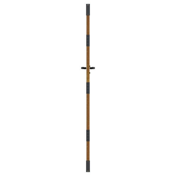 vidaXL Poort 85x200 cm bamboe-ontwerp cortenstaal