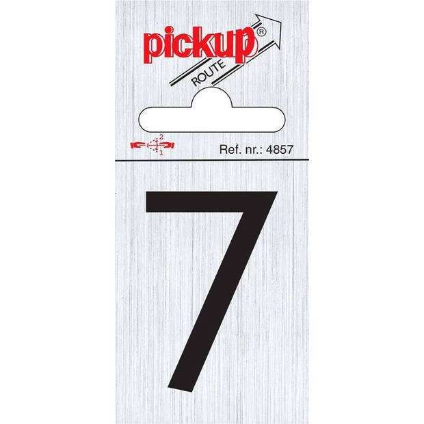 Route alulook 60 x 44 mm Sticker zwarte cijfer 7 pick up