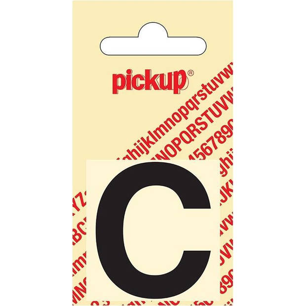 Plakletter Helvetica 40 mm Sticker zwarte letter c