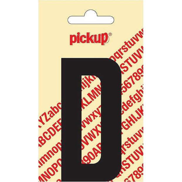 Plakletter Nobel Sticker zwarte letter D