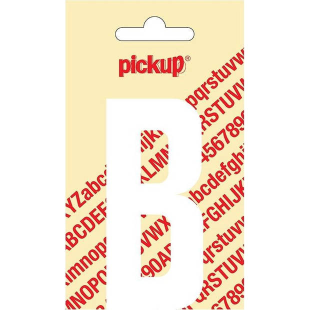 Plakletter Nobel Sticker witte letter B