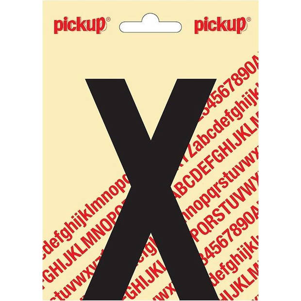 Plakletter Nobel Sticker zwarte letter X