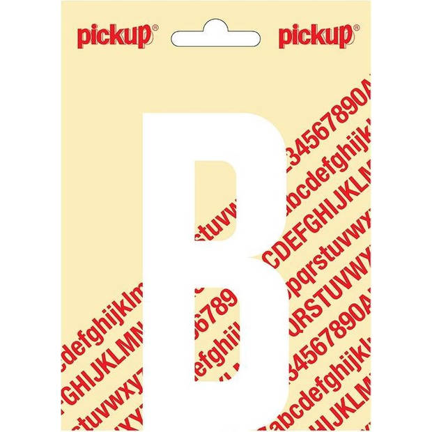 Plakletter Nobel Sticker witte letter B