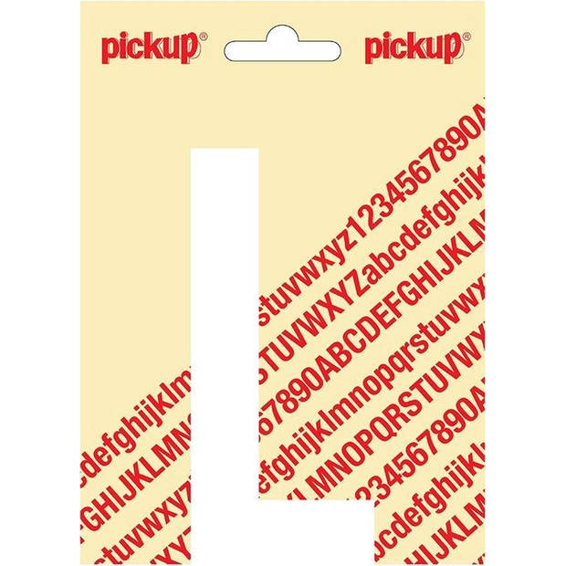 Plakletter Nobel Sticker witte letter L