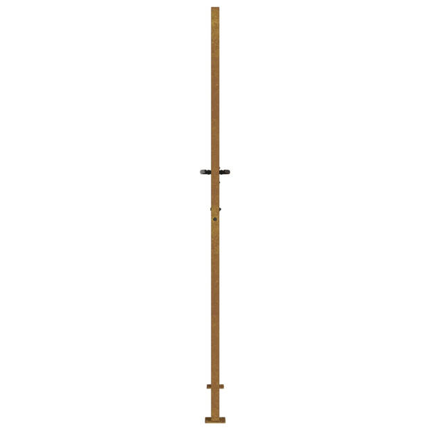 vidaXL Poort met bamboe-ontwerp 105x205 cm cortenstaal