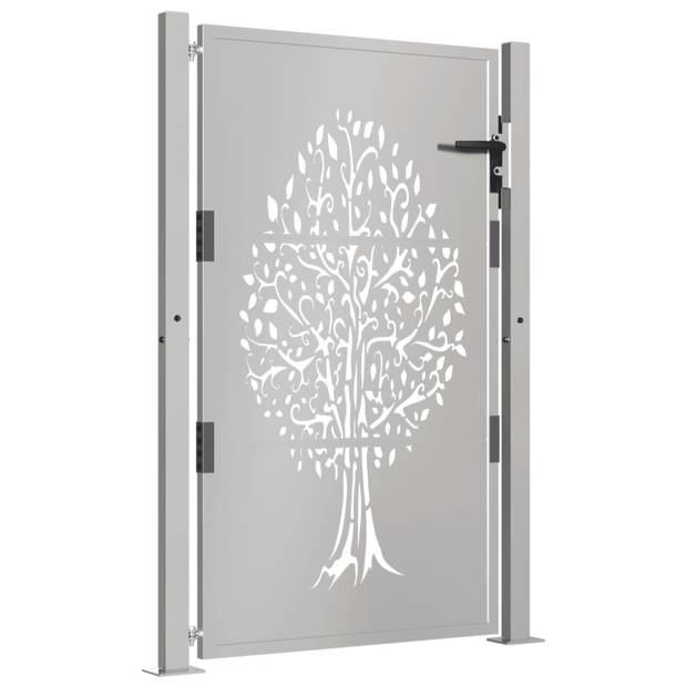 vidaXL Poort 105x155 cm boomontwerp cortenstaal