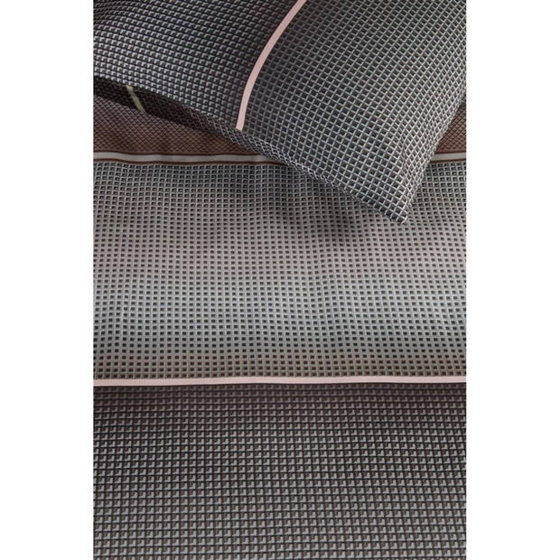 Kardol Dekbedovertrek Charlottesville Grey Green-Lits-jumeaux (260 x 200/220 cm)