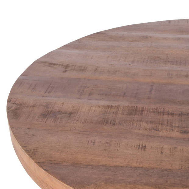 Giga Meubel - Eettafel Rond - Ø110cm - Mangohout - Eettafel Dinand