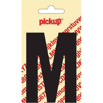 Plakletter Nobel Sticker zwarte letter M