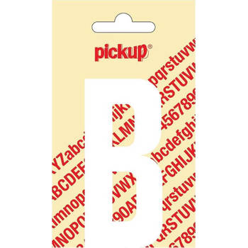 Plakletter Nobel Sticker witte letter B