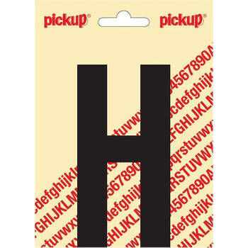 Plakletter Nobel Sticker zwarte letter H