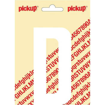 Plakletter Nobel Sticker witte letter D