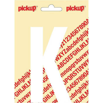 Plakletter Nobel Sticker witte letter K