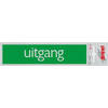 Route Alulook 165 x 44 mm Sticker uitgang groen