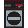 Route Alu Picto 80 x 80 mm Sticker geen entree