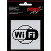 Route Alu Picto 80 x 80 mm Sticker wifi