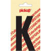 Plakletter Nobel Sticker zwarte letter K