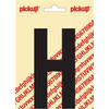 Plakletter Nobel Sticker zwarte letter H