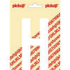 Plakletter Nobel Sticker witte letter H